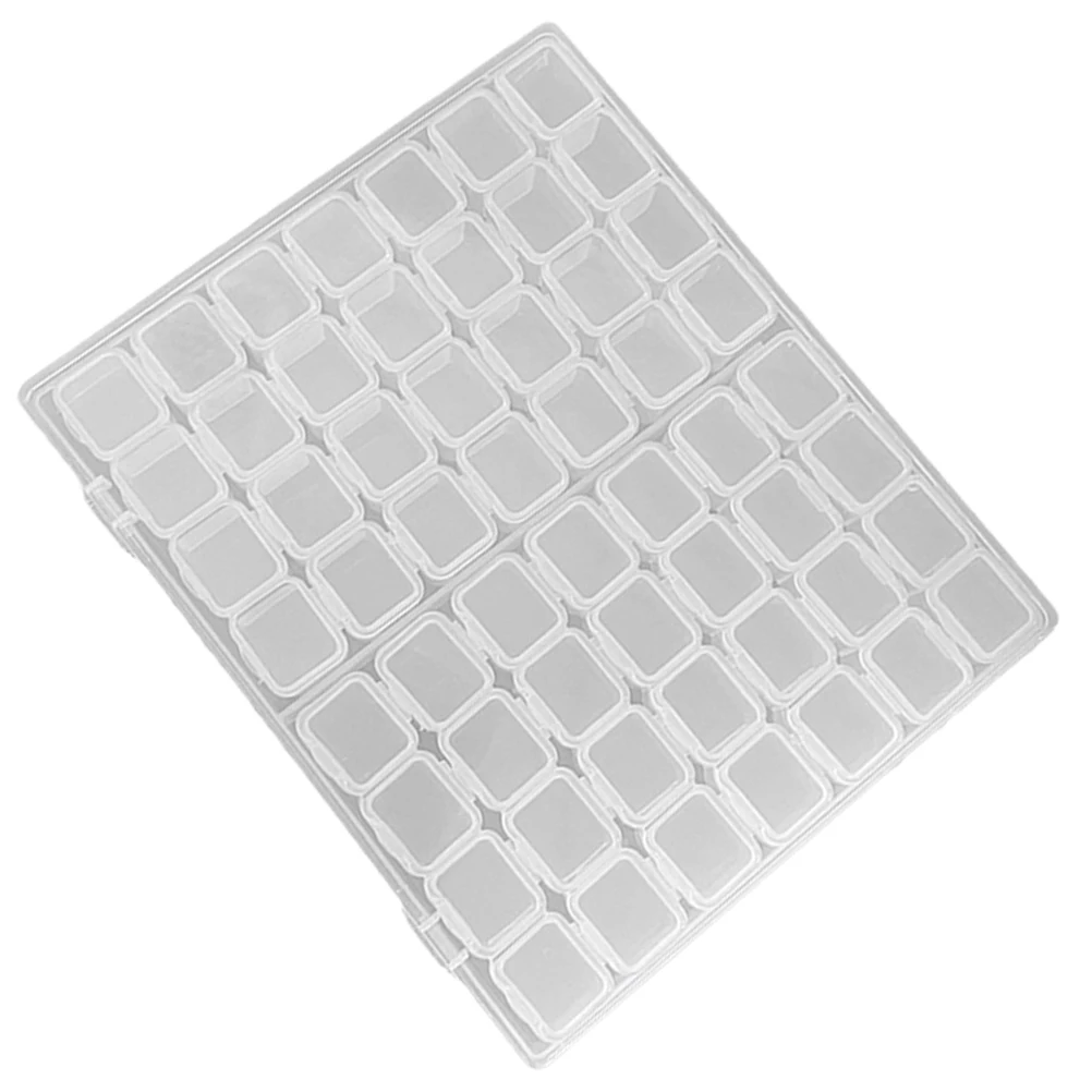 

28 Grids Organizer Transparent Storage Box for Earrings Accessories Small Items Jewelry Manicure Box Portable Compact