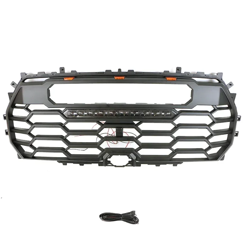 4X4 Off Road New Design ABS Black Grille With Light Bar Fit For 2022 Toyota Tundra