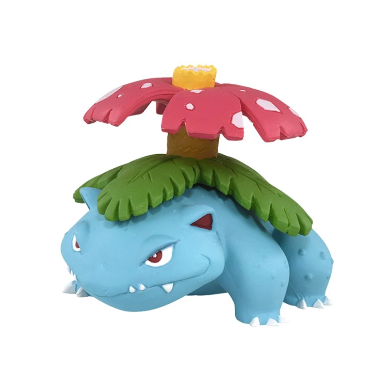 TAKARA TOMY Pokemon MS-14 Venusaur Cartoon Toy Figure Model Kawaii Doll Ornaments Decoration Cute Peripherals Birthday Present