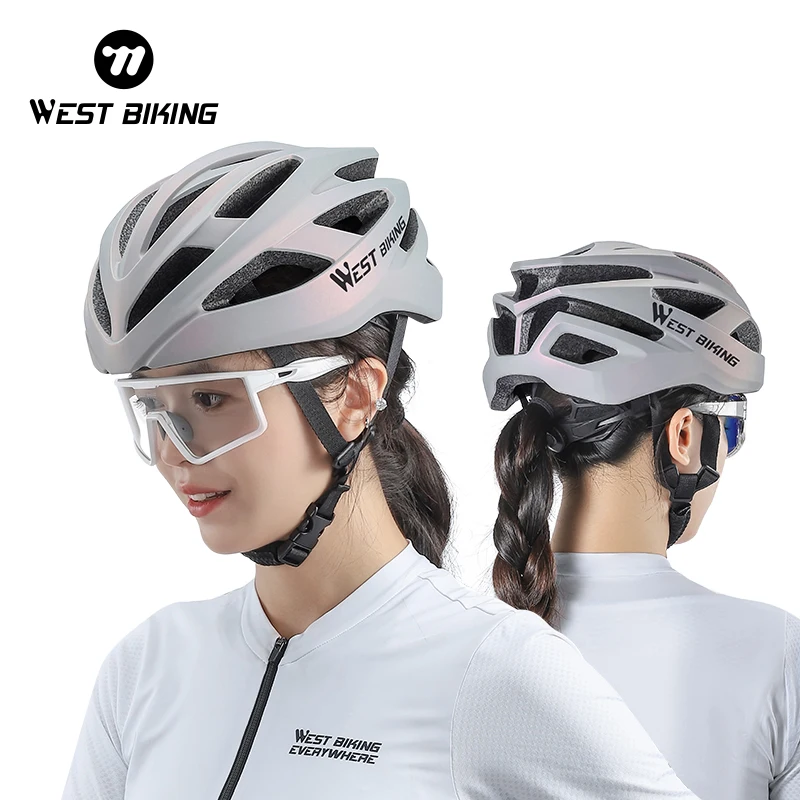 

Women Lightweight Cycling Helmet Integrally Molded 54-59cm Colorful Bike Helmet Adult Bicycle Safety Accessories