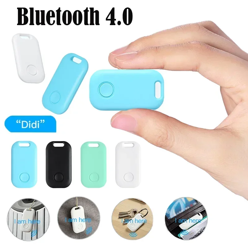 mini smart gps tracker para caes e animais de estimacao anti lost alarm tag wireless key finder bluetooth 40 kids bolsa wallet locator moda 01