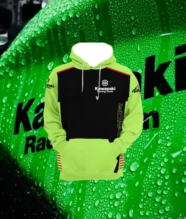 

2025 New Spring and Autumn 3D Print Kawasaki Ninja Motorcycle Riding Off-Road Pullover Extreme Sports Adventure Unisex Hoodie