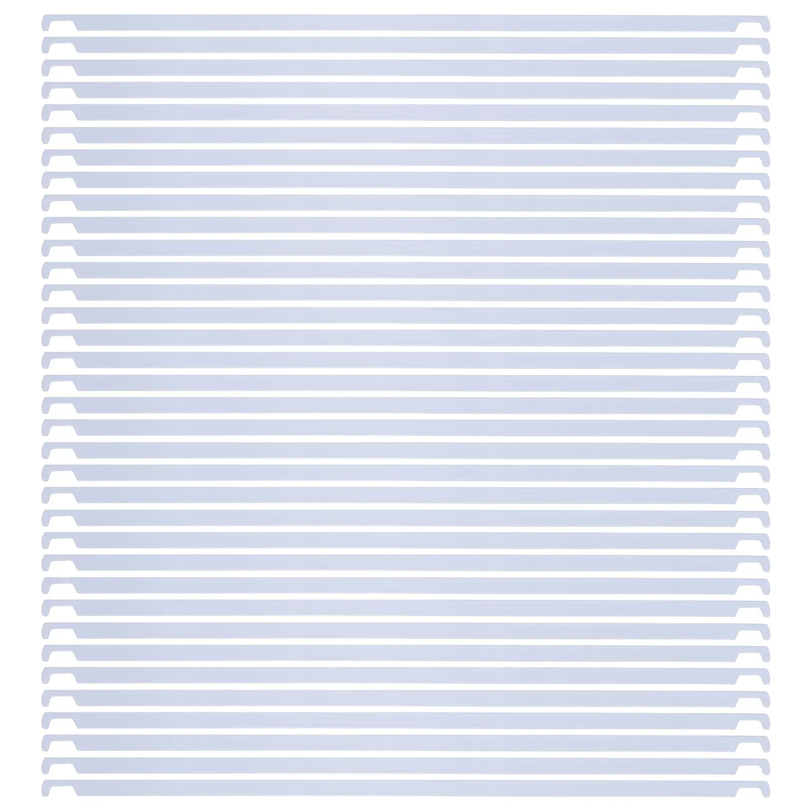 

50pcs White Hanging File Rails Metal Document Folder Sticks Heavy Duty Storage Frame Office Home Organizer 32.5Cm Easy Install