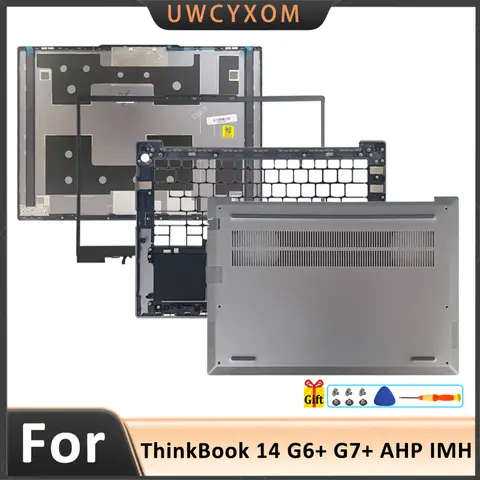 新しいオリジナル交換用ラップトップケース ThinkBook 14 G6+ G7+ AHP IMH LCD バックカバー フロントベゼル パームレスト ボトムケース