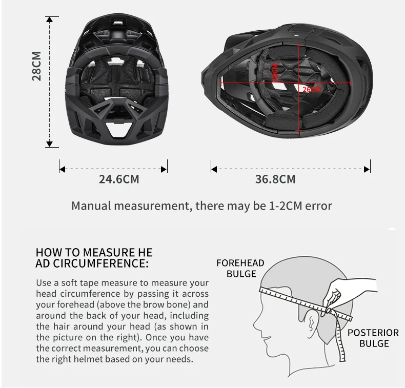 SEEKER Fahrradhelm, Renn-, Downhill-, Mountainbike- und Straßenhelm, einteiliger, vollständig abdeckender Offroad-Integralhelm – Detail 4