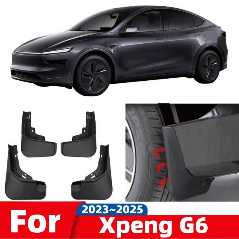 

For Xpeng G6 2023 2024 2025 Car Front Rear Wheel Mudguards Splash Guards Fender With Screw Easy To Install Mud Flaps Accessories