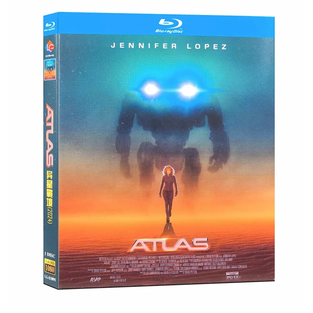 Atlas (2024) US 1-Disc New Box Set Sealed Blu-ray disc