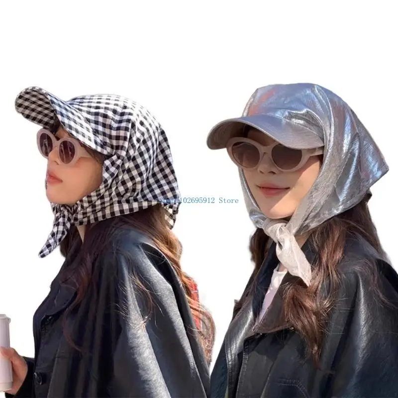 N7YE المألوف نمط متقلب رئيس التفاف قبعة مريحة للتنفس Sunproof عصابات قبعة للنساء المراهقين الشارع أغطية الرأس #1