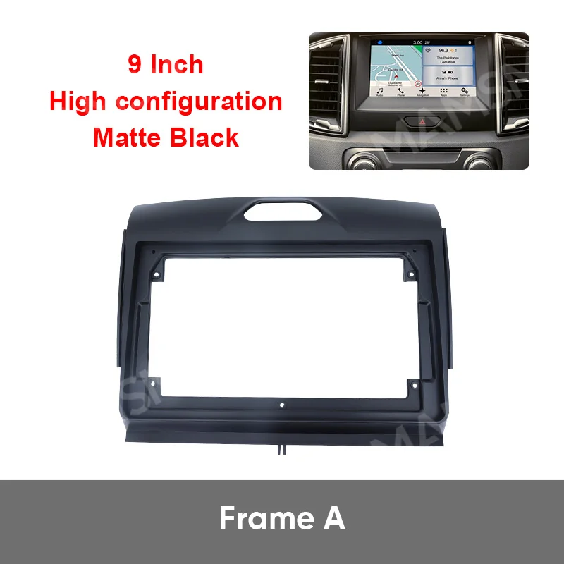 9inch MAMSM For FORD RANGER 2015 Car Frame Fascia Adapter Canbus Box Decoder Android Radio Dash Fitting Panel Cable Canbus Kit