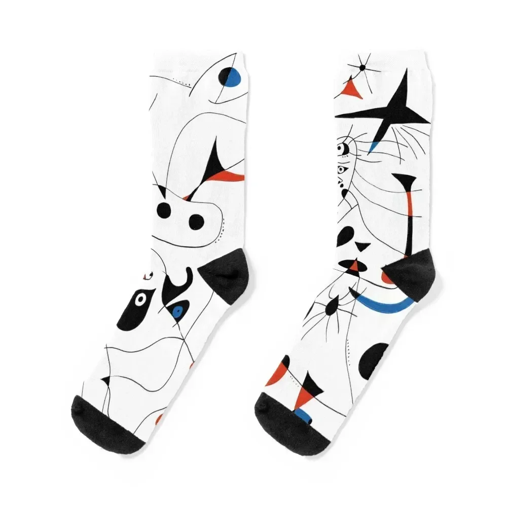 

Joan Mirò #5 Socks heated kids anime cute Socks Girl Men's