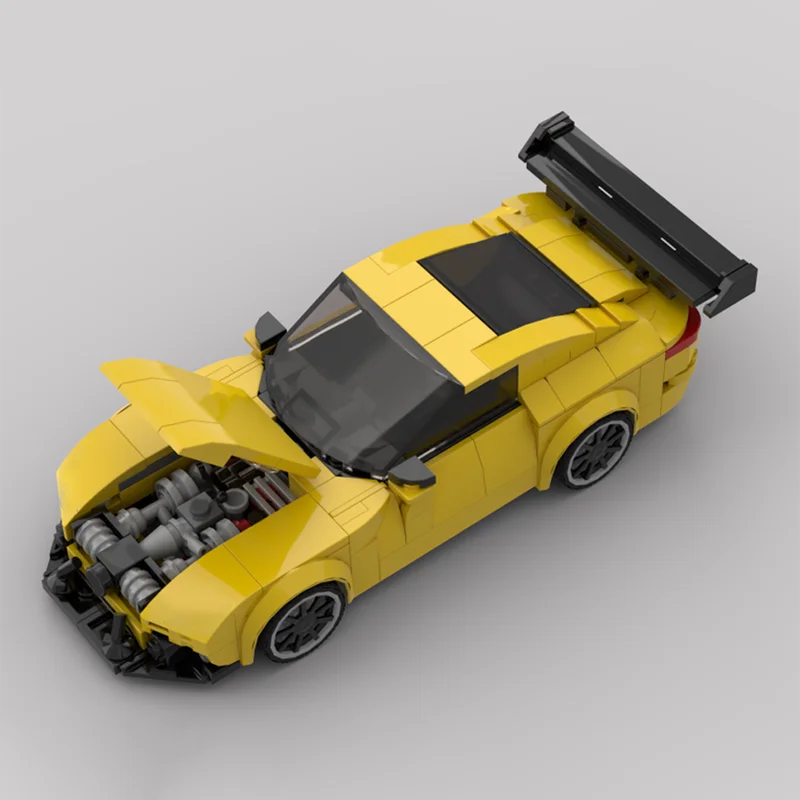 340개 MOC 메르세데스 AMG GT 블랙 시리즈 시티 챔피언즈 슈퍼카 블록 생일 창의적인 크리스마스 장난감 선물