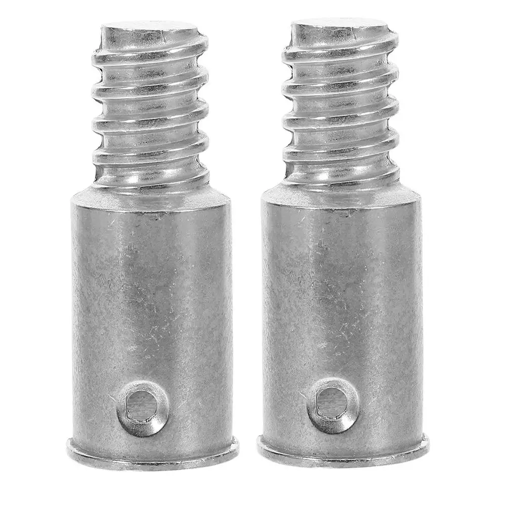 

2pcs Threaded Connector for Metal Poles Durable Aluminum Alloy Broom Handle Replacement Mop Extension Compatible with Straight