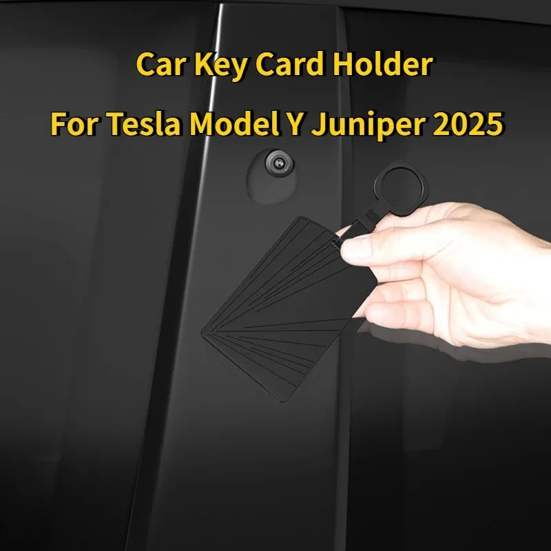 

Silicone Key Card Cover Black for Tesla Model Y Launch/Juniper 2025 Key Card Holder Protector Case Automotive Interior Accessory