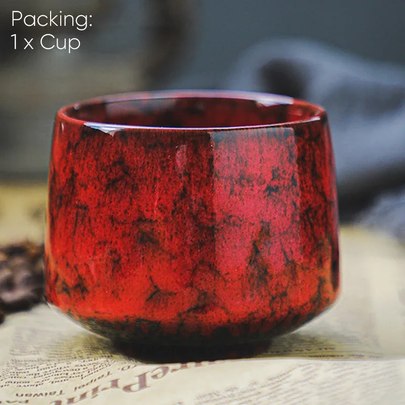 1PCS 170ML Ceramic Cup Coffee Porcelain Cups Pottery Mugs Pottery Tea Mug Drinking Water Teacup Kiln Changing Cup Wholesale