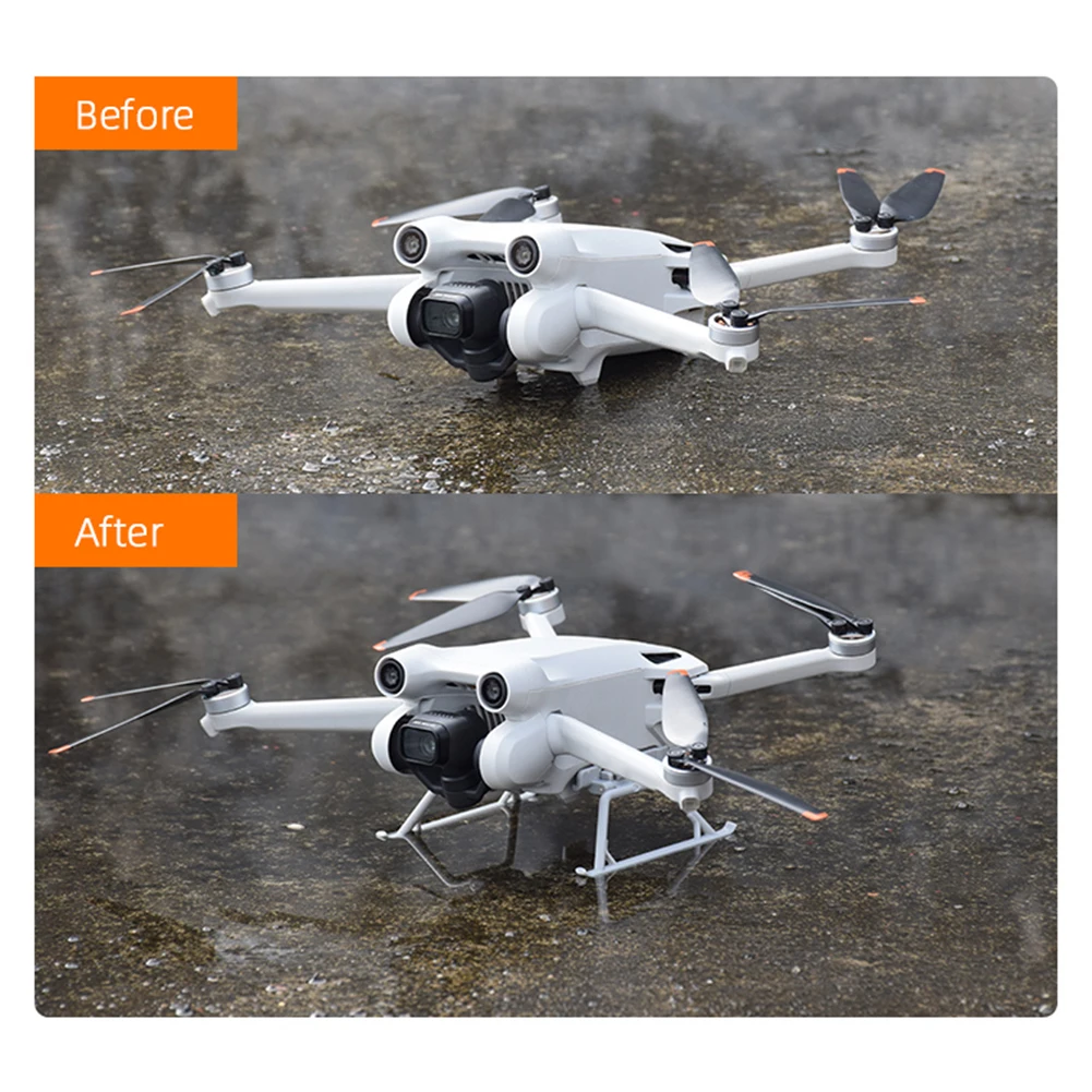 طوي الهبوط ل DJI Mini 3 برو/Mavic Mini/2/SE الإفراج السريع ارتفاع موسع الساق حامي الطائرة بدون طيار تمديد قدم