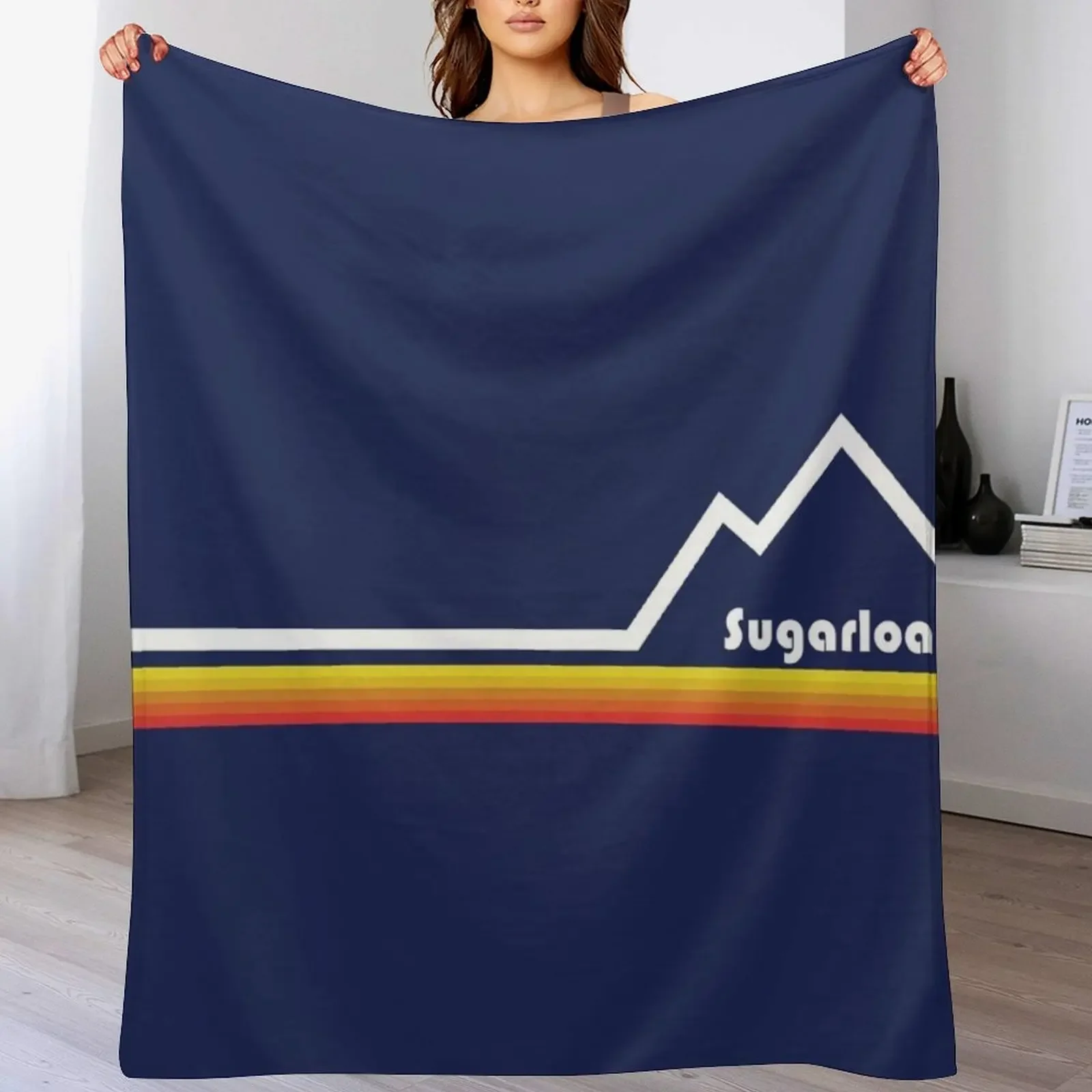 

Sugarloaf Mountain, Maine Throw Blanket Shaggy Furry Soft Blanket for Bedroom Living Room