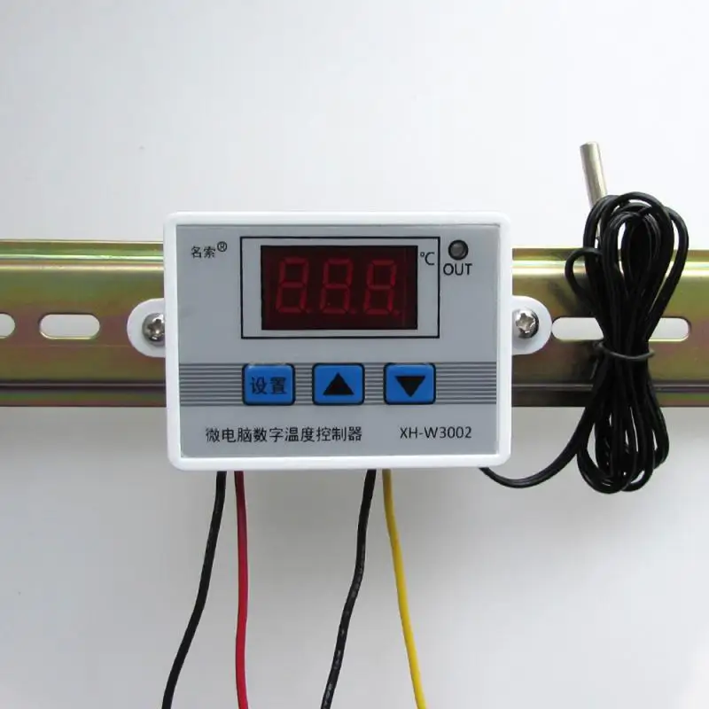 1~10PCS 12V 24V 220V Probe Line 20A Digital Temperature Control LED Display Thermostat With Heat/Cooling Control Instrument