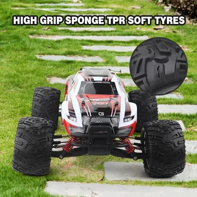 

Радиоуправляемая машинка Hengguan RC Car HG-104, масштаб 1:10, высокоскоростная, 4WD, 2.4G, внедорожный монстр-трак, с мягкой резиновой шиной TPR, электрическая игрушка для мальчиков