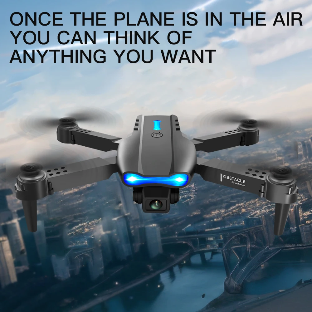 Dual SD Cameras - New E99 Quadcopter UAV Drone: WIFI FPV, Precise Hovering. Optical Flow Positioning.