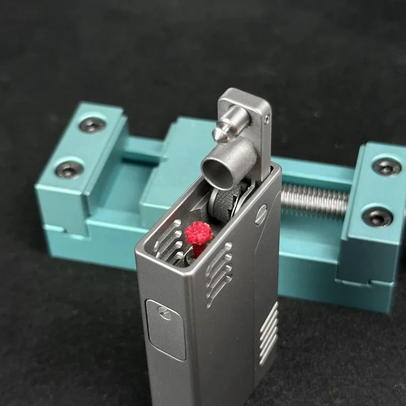 Rare Classic Titanium Kerosene Lighter with Semi Automatic Design, NCN Precision Machining Collection Level Product