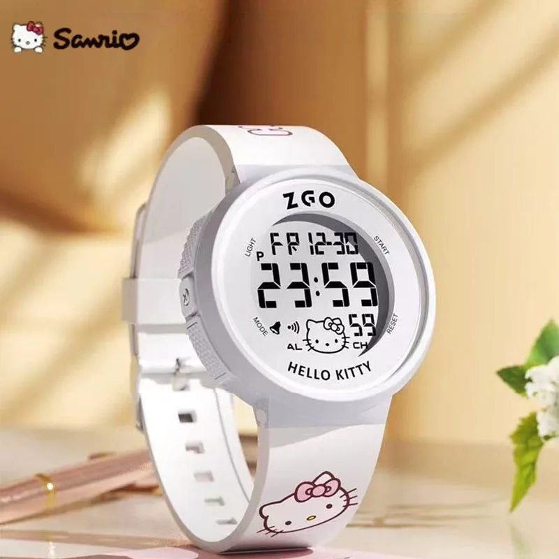 

Hello Kitty Cinnamoroll Watch Electronic Digital Wristwatch for Childrens Waterproof Luminous Watch Melody Sporty Digital Watch