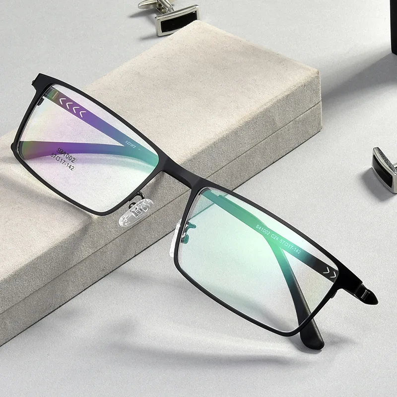 

Alloy Glasses Frame Full Rim Eye Glasses Men Style Spring Hinges Optical Glasses and Myopia Spectacles Rectangle Glasses