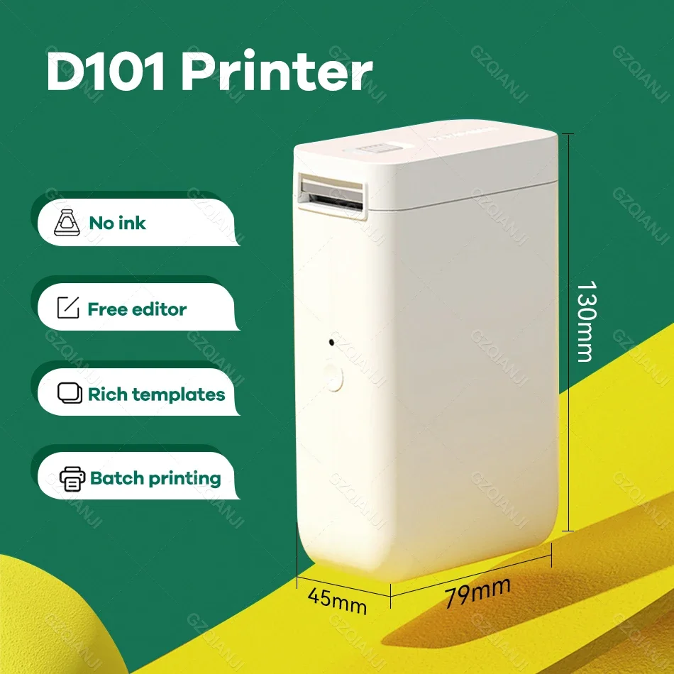 24mm Niimbot D101 Thermal Label Sticker Printer Inkless Portable Pocket Barcode Maker Labeller Mobile USE Machine D11 D110 Plus