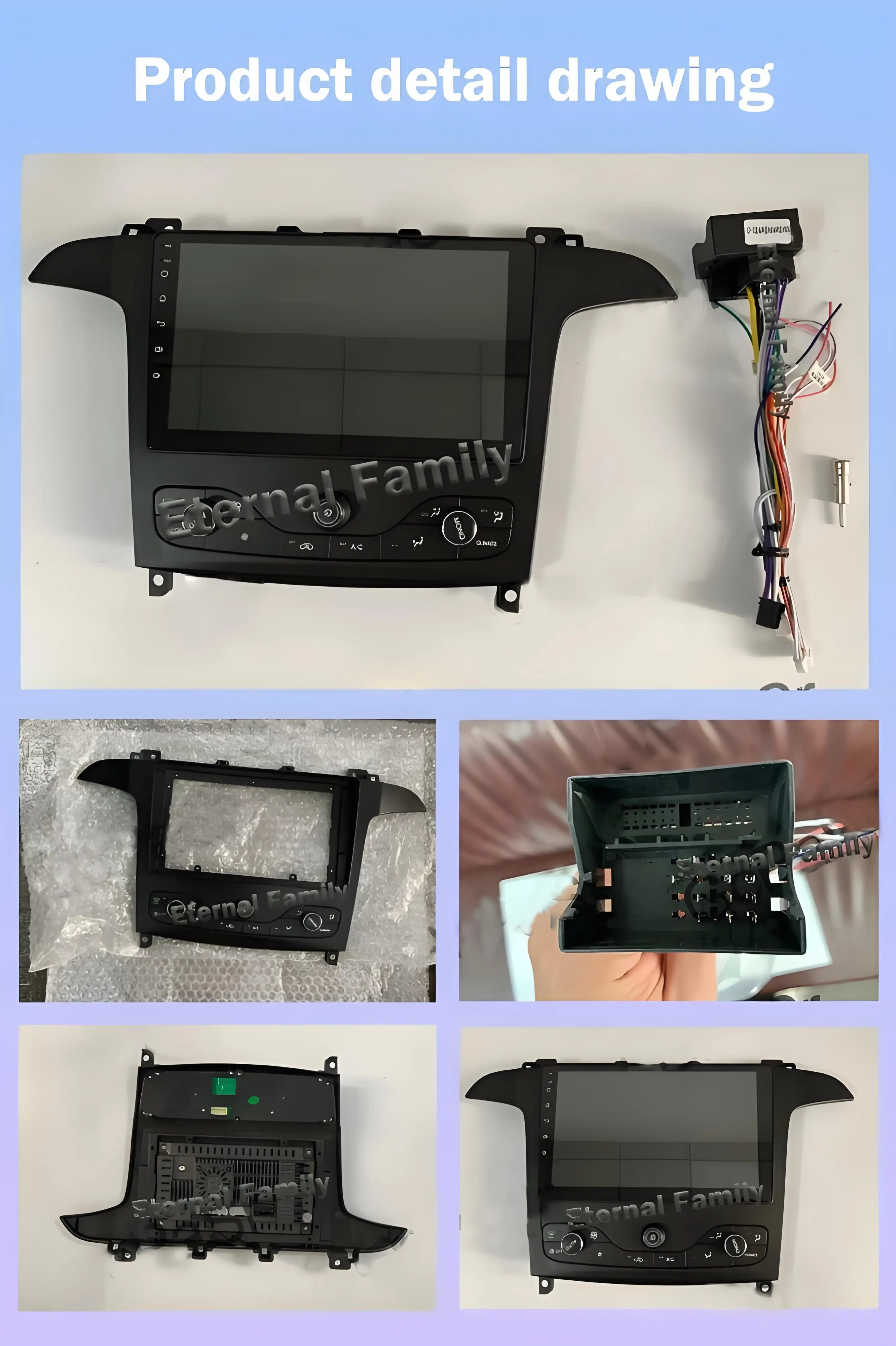 Radio Multimedia con GPS, Carplay y Wifi para Ford S-Max 2006-2015 y Ford Galaxy 2014, Android 15 3