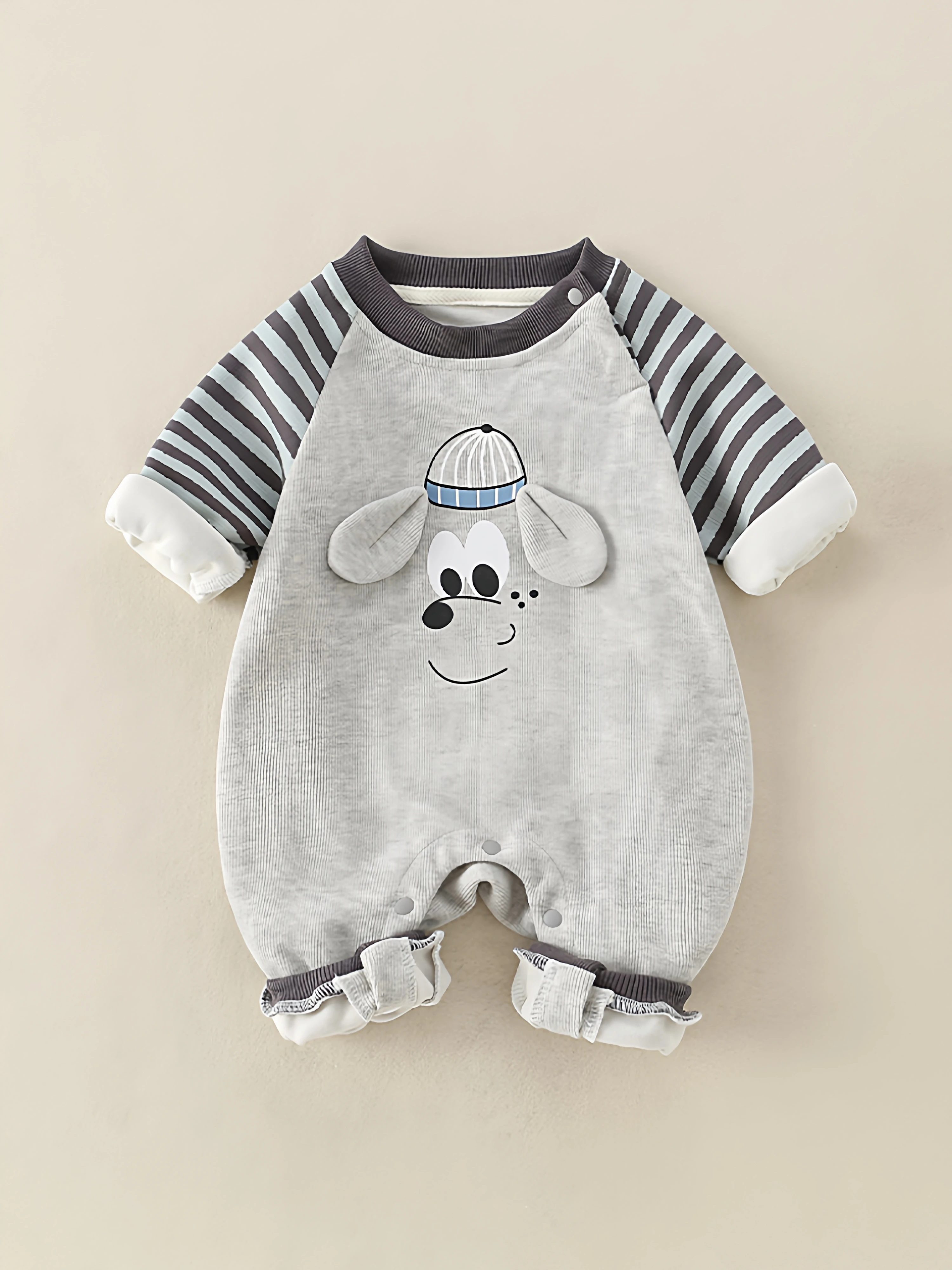 

Newborn Baby Outfit Autumn New Long Sleeve Single Layer Romper Adorable Cartoon Crawling Suit Harvey Trendy Baby Rompers