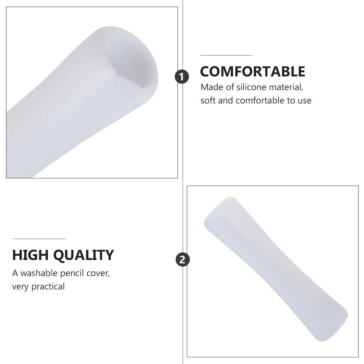

Silicone Pencil Comfortable AntiRolling Washable Practical Touch Pencil Holder Sleeve Pen Accessories Lead