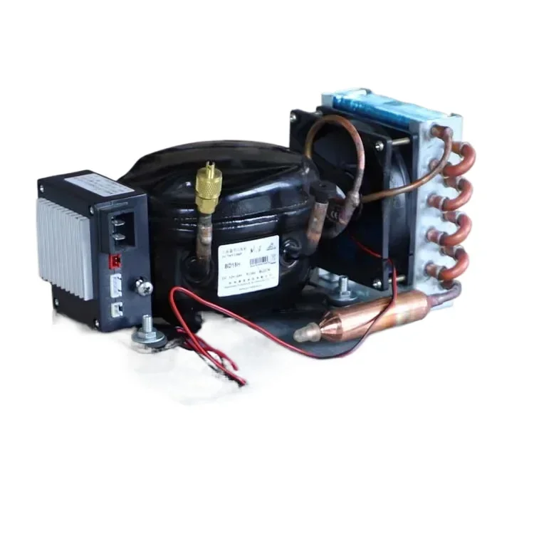 Freezer Refrigeration Unit Condensing Unit Compressor DC12V24V BD35HC DC Compressor Unit Car Refrigerator