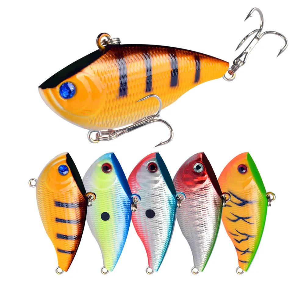 Fishing Lure 55mm Slow Sinking/Sinking VIB Lipless Lures Hard Baits Crankbait Jointed Fishing Wobblers