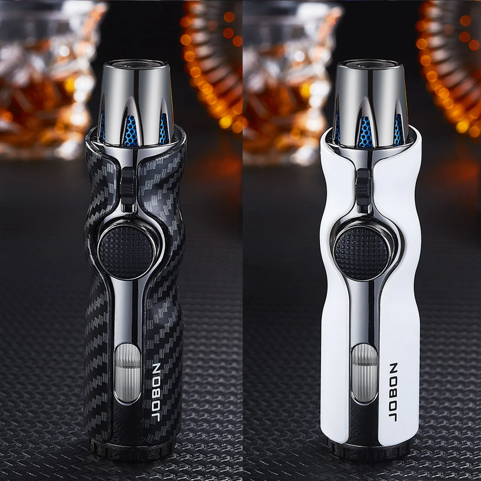 

Зажигалка для фонаря, ветрозащитная прямая зажигалка с синим пламенем, бутановая горелка, надувной газовый многоразовый для выпечки барбекю на открытом воздухе