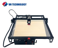 VN TECHNOLOGY Laser Engraving Cutting Machine 5W 10W Laser Engraving Machine With Air Pump, 410x400mm Leaf Carving Dual Control