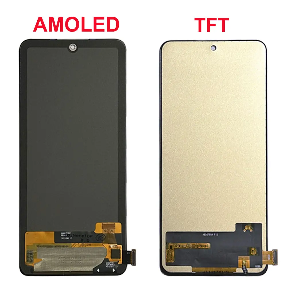 AMOLED استبدال الشاشة ل شاومي Redmi نوت 10 برو ، شاشة LCD مع الإطار ، لوحة اللمس ، M2101K6G ، 6.67" #3