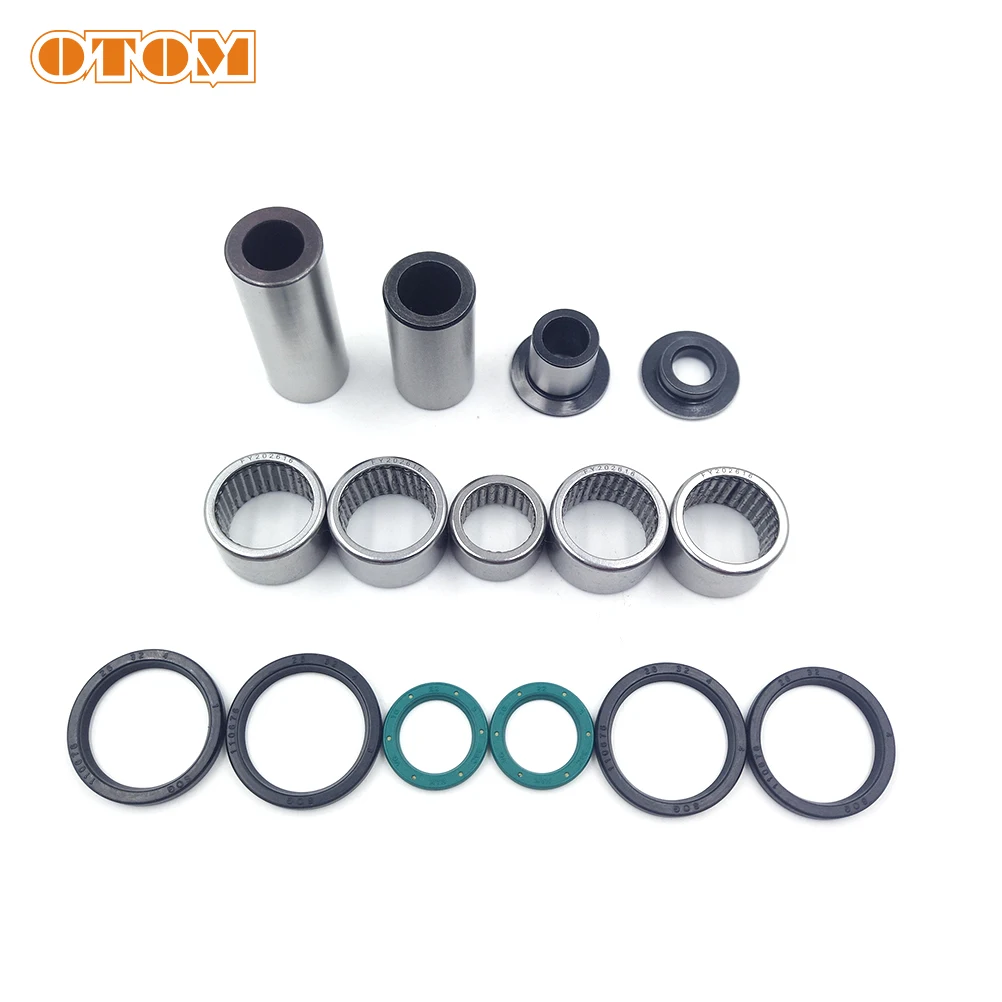 OTOM Motorcycle Rear Lowering Kit Linkage ARM Triangle Lever Care Parts Bearing Oil Seal Bushings Set For KAWASAKI KX250F KX450F