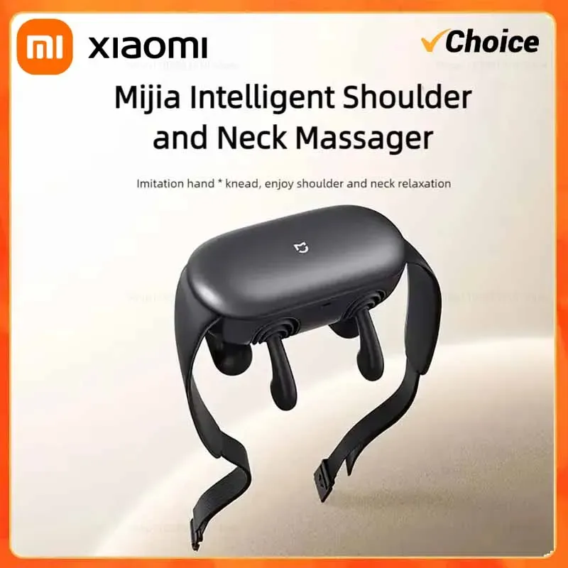 New Xiaomi Mijia Smart Neck Massager Shoulder Rechargeable Neck Integrated Massage Hot Compress SPA Work With Mijia APP Control