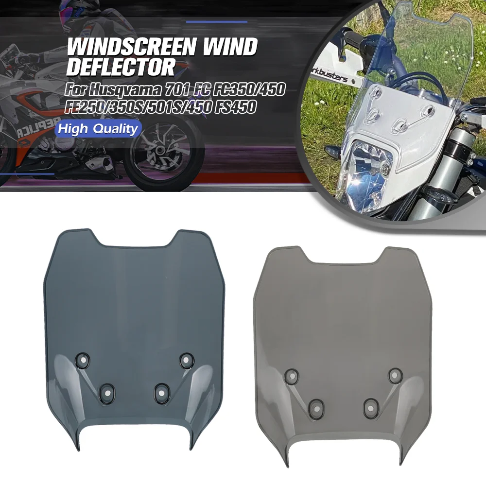 

For Husqvarna 701 Supermoto/Enduro/LR FC FC350/450 FE250/350S/501S/450 FS450 Windscreen Wind Deflector Airflow Extender Parts