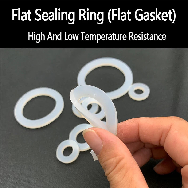 

5pcs Silicon Flange Flat Gasket O-Ring Seal Washer Ring Plumbing Faucet Washer Sealing Ring