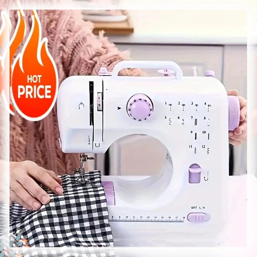 

2026 New Versatile portable electric sewing machine - adjustable speed, backstitching, perfect for beginners