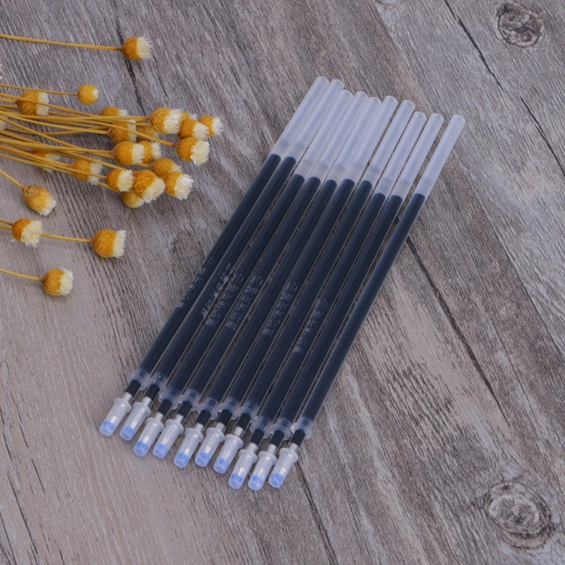10 Pcs Disappear Invisible Slowly Gel Pen Refill Blue