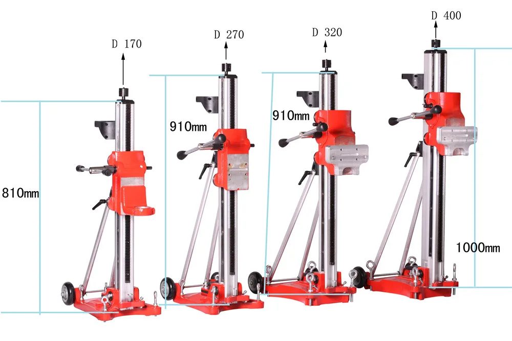 Z1Z-CF02-205D2 JINDU 2400W 205mm 8\'\' concrete core drilling machine with tilting drill stand