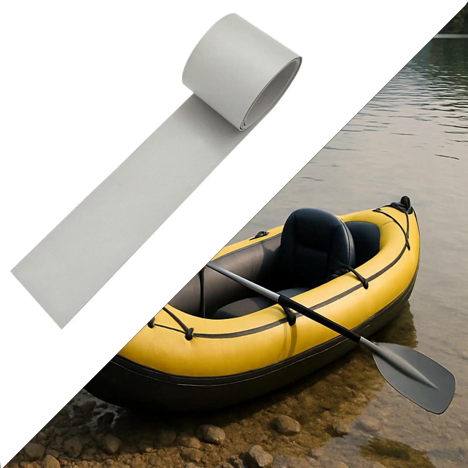 

Gray Patch Repair Material for Inflatable boats Kayak 510mm