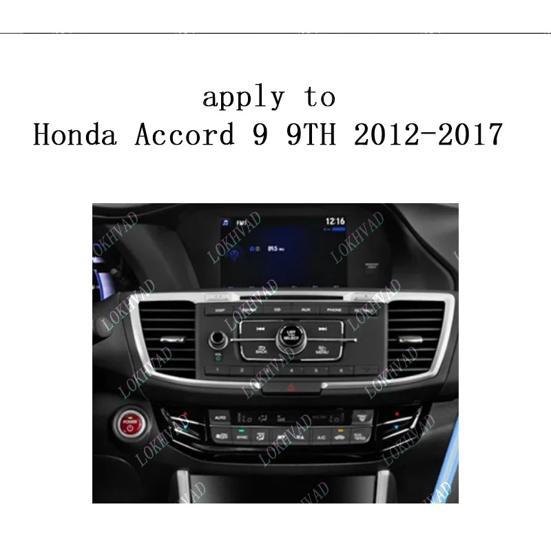 LOKHVAD 10.1 Inch Car Radio 2 Din Fascias Frame for Honda Accord 9th 2013 - 2018 Panel Dashboard Trim Stereo
