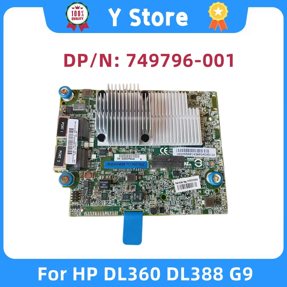

Y Store оригинальная P440AR Raid-карта с 2G кэш-памятью FBWC 726736-B21 749796-001 878643-001 для HP DL360 DL388 G9, сервер, быстрая доставка