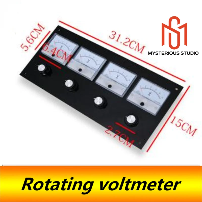 Secret Room Escape Game Mechanisme Props Elektronische Puzzel 1987 Mysterieuze Studio Materieel Roterende Voltmeter Knop