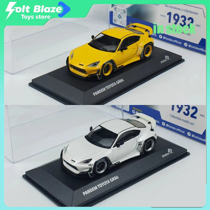 

Модель автомобиля Solido 1/43 Toyota GR86 Rocket Bunny из литого сплава, коллекционная имитационная модель, игрушка для детей, подарок на день рождения для мальчика