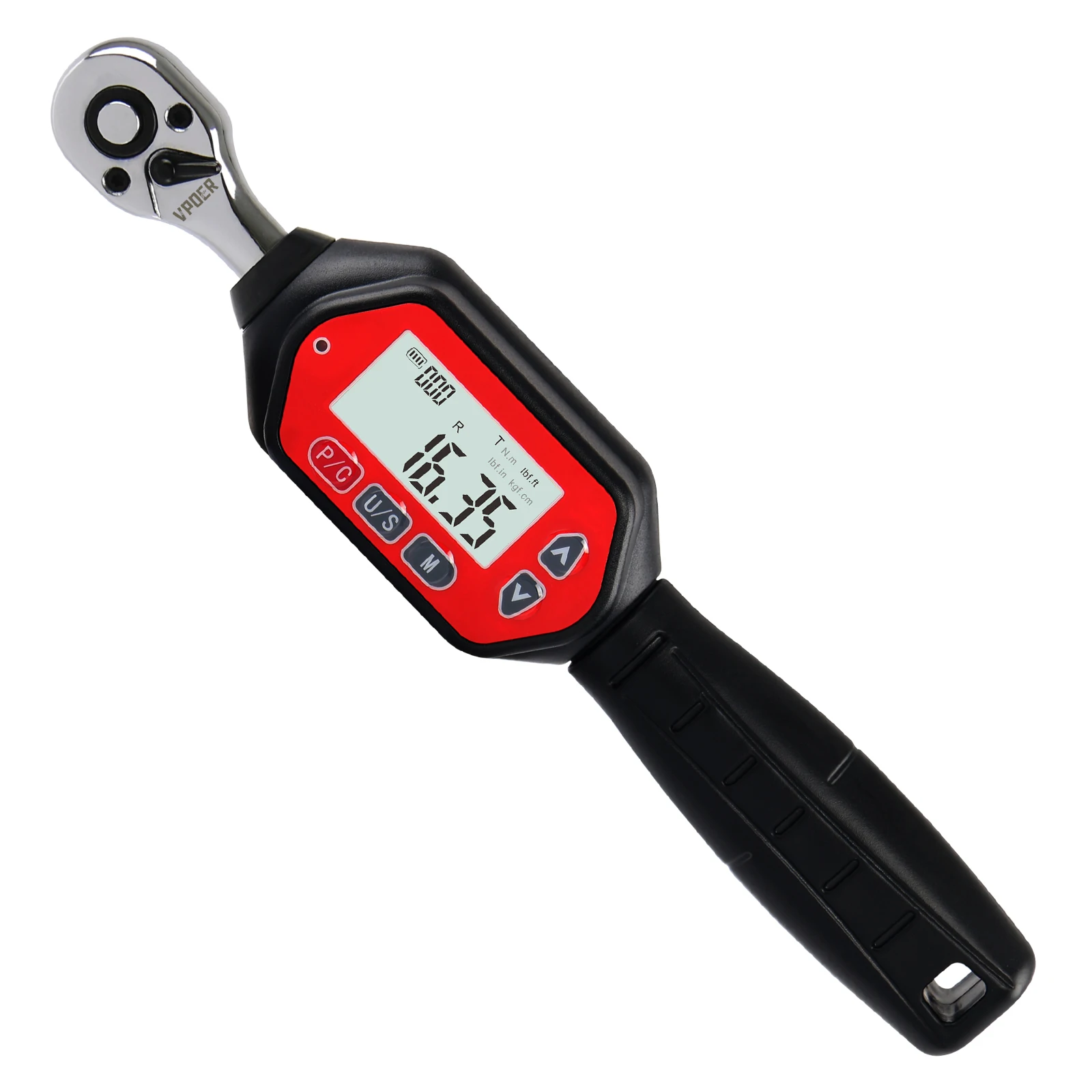 1/4-inch Drive  0.9-30 Nm Digital Torque Wrench , 0.66-22.11 ft-lbs  (8-265 inch pound) with Buzzer & LED, Calibrated