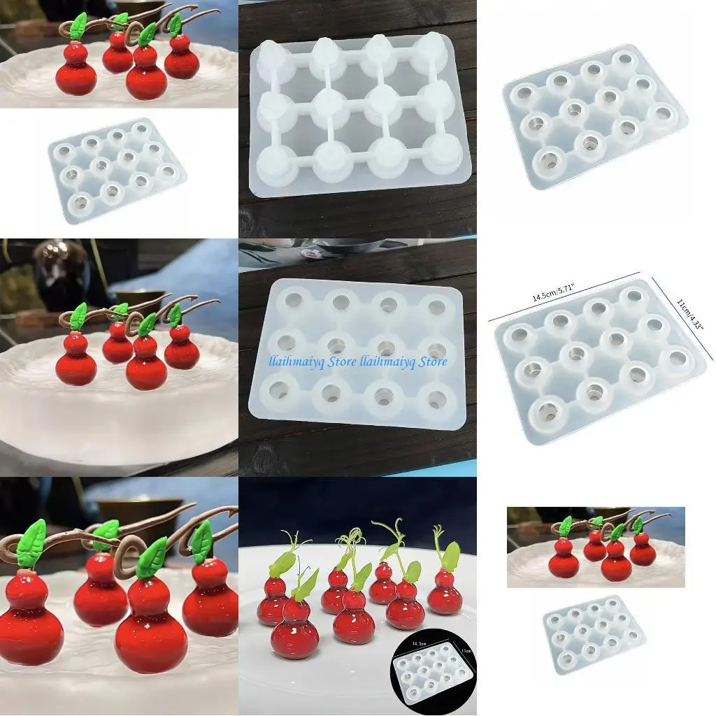 

573B тыква в форме силиконовой плесени 12 кавити.