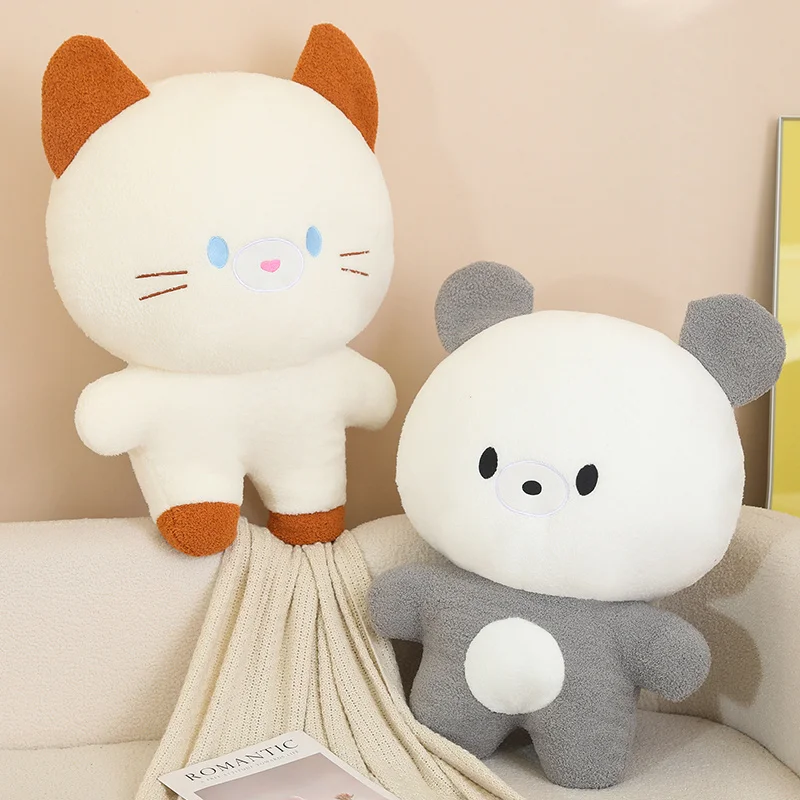 Kawaii Large Size Cure Bear Plush Doll Accompanies Kitten stuffed Plush Pillow Cute Soft Sofa Decoration Kid Birthday Xmas Gifts